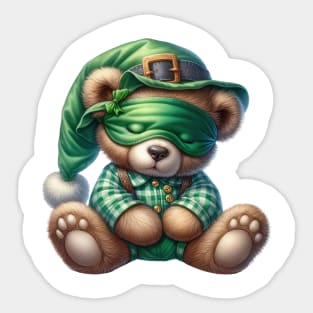 St Patricks Day Teddy Bear Sticker